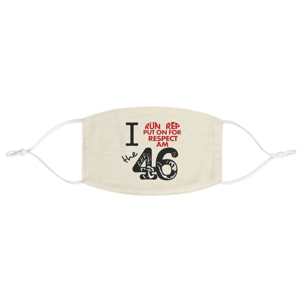 I ❤︎ the 46 Collection Fabric Face Mask Off-White