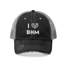 Load image into Gallery viewer, I ❤️ BHM 2022 Unisex Trucker Hat
