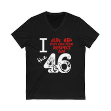 Load image into Gallery viewer, I ❤︎ the 46 Unisex Jersey Short Sleeve V-Neck Tee
