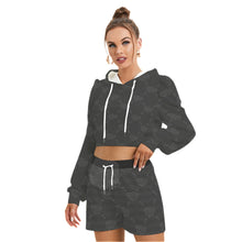 Load image into Gallery viewer, UTO IV &quot;Midnight&quot; Women&#39;s Mirco Fleece Hoodie And Shorts Set
