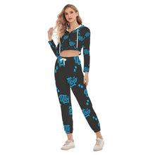 Load image into Gallery viewer, UTO IV &quot;Coon-ey Island&quot; Women&#39;s Crop Hoodie Sports Set
