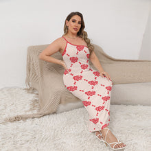 Load image into Gallery viewer, UTO IV &quot;Cheesecake&quot; Women&#39;s Oblique-Shoulder Exposure Dress With Side Split (Plus Size)
