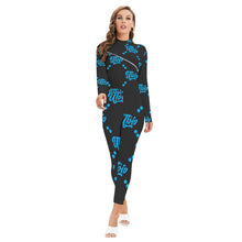 Load image into Gallery viewer, UTO IV &quot;Coon-ey Island&quot; Women&#39;s Long-sleeved High-neck Jumpsuit With Zipper
