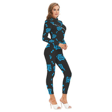 Load image into Gallery viewer, UTO IV &quot;Coon-ey Island&quot; Women&#39;s Long-sleeved High-neck Jumpsuit With Zipper
