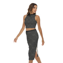 Load image into Gallery viewer, UTO IV &quot;Midnight&quot; Women&#39;s Tank Top &amp; Split High Skirt Set
