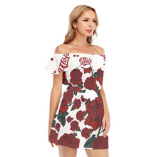 Load image into Gallery viewer, UTO IV &quot;V-Day 23&quot; Women&#39;s Off-shoulder Dress With Ruffle
