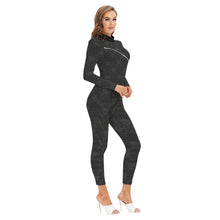 Load image into Gallery viewer, UTO IV &quot;Midnight&quot; Women&#39;s Long-sleeved High-neck Jumpsuit With Zipper
