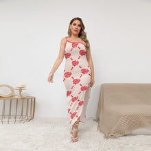 Load image into Gallery viewer, UTO IV &quot;Cheesecake&quot; Women&#39;s Oblique-Shoulder Exposure Dress With Side Split (Plus Size)
