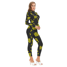 Load image into Gallery viewer, UTO IV &quot;Eyelash Viper&quot; Women&#39;s Long-sleeved High-neck Jumpsuit With Zipper
