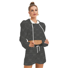 Load image into Gallery viewer, UTO IV &quot;Midnight&quot; Women&#39;s Mirco Fleece Hoodie And Shorts Set
