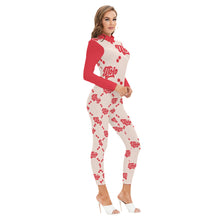 Load image into Gallery viewer, UTO IV &quot;Cheesecake&quot; Women&#39;s Long-sleeved High-neck Jumpsuit With Zipper
