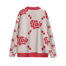 Load image into Gallery viewer, UTO IV &quot;Cheesecake&quot; Unisex V-neck Knitted Fleece Cardigan With Button Closure

