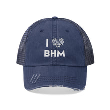 Load image into Gallery viewer, I ❤️ BHM 2022 Unisex Trucker Hat
