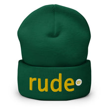 Load image into Gallery viewer, UTO IV &quot;RUDE&quot; Cuffed Beanie
