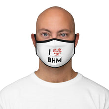 Load image into Gallery viewer, I ❤︎ BHM Collection Fitted Polyester Face Mask
