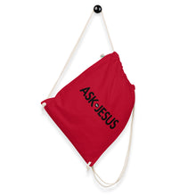 Load image into Gallery viewer, UTO IV &quot;ASK JESUS&quot; Organic Cotton Drawstring Bag
