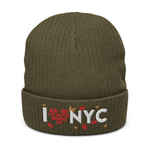 Load image into Gallery viewer, I ❤️ NYC Ribbed knit beanie
