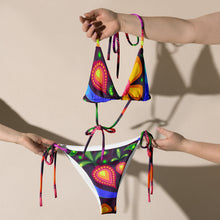 Load image into Gallery viewer, UTO IV &quot;Berry Paisley&quot; Recycled String Bikini
