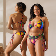 Load image into Gallery viewer, UTO IV &quot;Berry Paisley&quot; Recycled String Bikini
