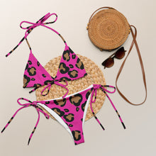 Load image into Gallery viewer, UTO IV &quot;Pinkie The Leopard&quot; Recycled String Bikini
