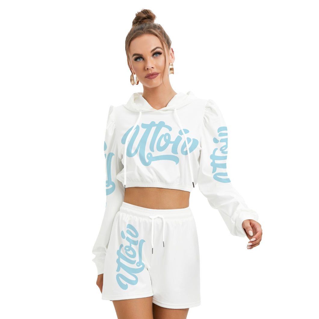 UTO IV Women's Mirco Fleece Hoodie And Shorts Set