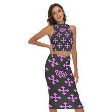 Load image into Gallery viewer, UTO IV &quot;Mid-Evil&quot; Women&#39;s Tank Top &amp; Split High Skirt Set
