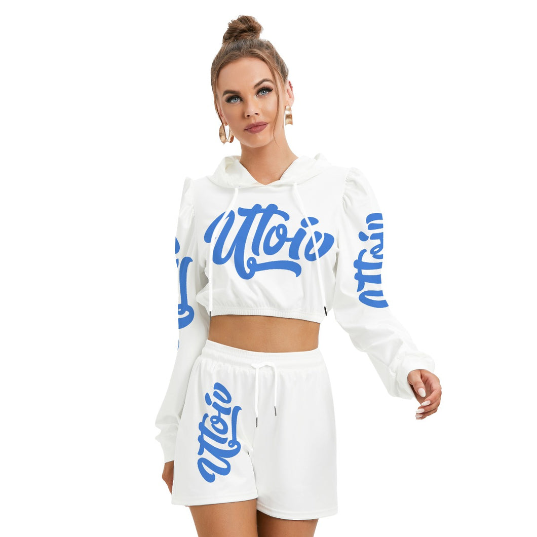 UTO IV Women's Mirco Fleece Hoodie And Shorts Set