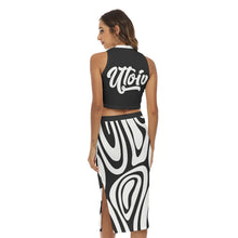 Load image into Gallery viewer, UTO IV Women&#39;s Tank Top &amp; Split High Skirt Set
