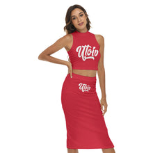 Load image into Gallery viewer, UTO IV Women&#39;s Tank Top &amp; Split High Skirt Set
