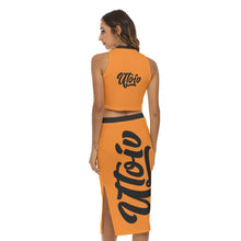 Load image into Gallery viewer, UTO IV Women&#39;s Tank Top &amp; Split High Skirt Set
