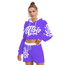 Load image into Gallery viewer, UTO IV Women&#39;s Mirco Fleece Hoodie And Shorts Set
