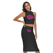 Load image into Gallery viewer, UTO IV Women&#39;s Tank Top &amp; Split High Skirt Set
