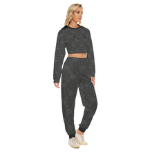 Load image into Gallery viewer, UTO IV &quot;Midnight&quot; Women&#39;s Crop Sweatshirt Suit
