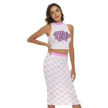 Load image into Gallery viewer, All-Over Print Women&#39;s Tank Top &amp; Split High Skirt Set
