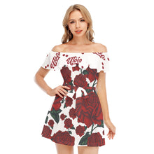 Load image into Gallery viewer, UTO IV &quot;V-Day 23&quot; Women&#39;s Off-shoulder Dress With Ruffle
