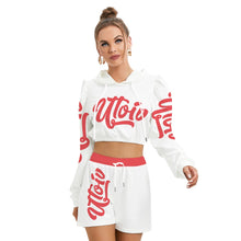 Load image into Gallery viewer, UTOIV Women&#39;s Mirco Fleece Hoodie And Shorts Set
