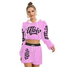 Load image into Gallery viewer, UTO IV Women&#39;s Mirco Fleece Hoodie And Shorts Set
