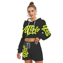 Load image into Gallery viewer, UTO IV Women&#39;s Mirco Fleece Hoodie And Shorts Set
