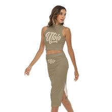 Load image into Gallery viewer, UTO IV Women&#39;s Tank Top &amp; Split High Skirt Set
