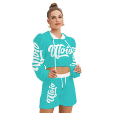 Load image into Gallery viewer, UTO IV Women&#39;s Mirco Fleece Hoodie And Shorts Set
