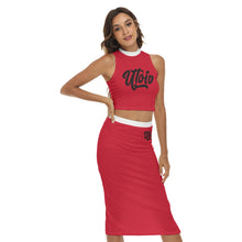 Load image into Gallery viewer, All-Over Print Women&#39;s Tank Top &amp; Split High Skirt Set
