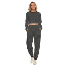 Load image into Gallery viewer, UTO IV &quot;Midnight&quot; Women&#39;s Crop Sweatshirt Suit
