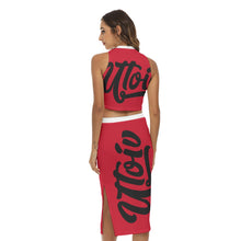 Load image into Gallery viewer, All-Over Print Women&#39;s Tank Top &amp; Split High Skirt Set
