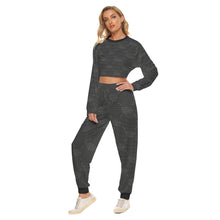 Load image into Gallery viewer, UTO IV &quot;Midnight&quot; Women&#39;s Crop Sweatshirt Suit
