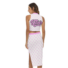 Load image into Gallery viewer, All-Over Print Women&#39;s Tank Top &amp; Split High Skirt Set
