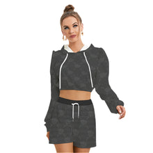 Load image into Gallery viewer, UTO IV &quot;Midnight&quot; Women&#39;s Mirco Fleece Hoodie And Shorts Set
