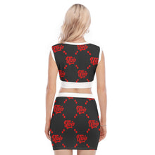 Load image into Gallery viewer, UTO IV &quot;Calotes&quot; Women&#39;s Collarless V Collar Vest Skirt Suit
