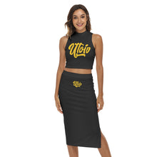 Load image into Gallery viewer, UTO IV Women&#39;s Tank Top &amp; Split High Skirt Set
