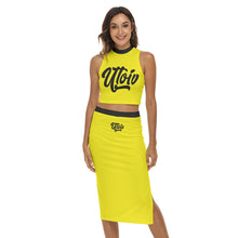 Load image into Gallery viewer, UTO IV Women&#39;s Tank Top &amp; Split High Skirt Set
