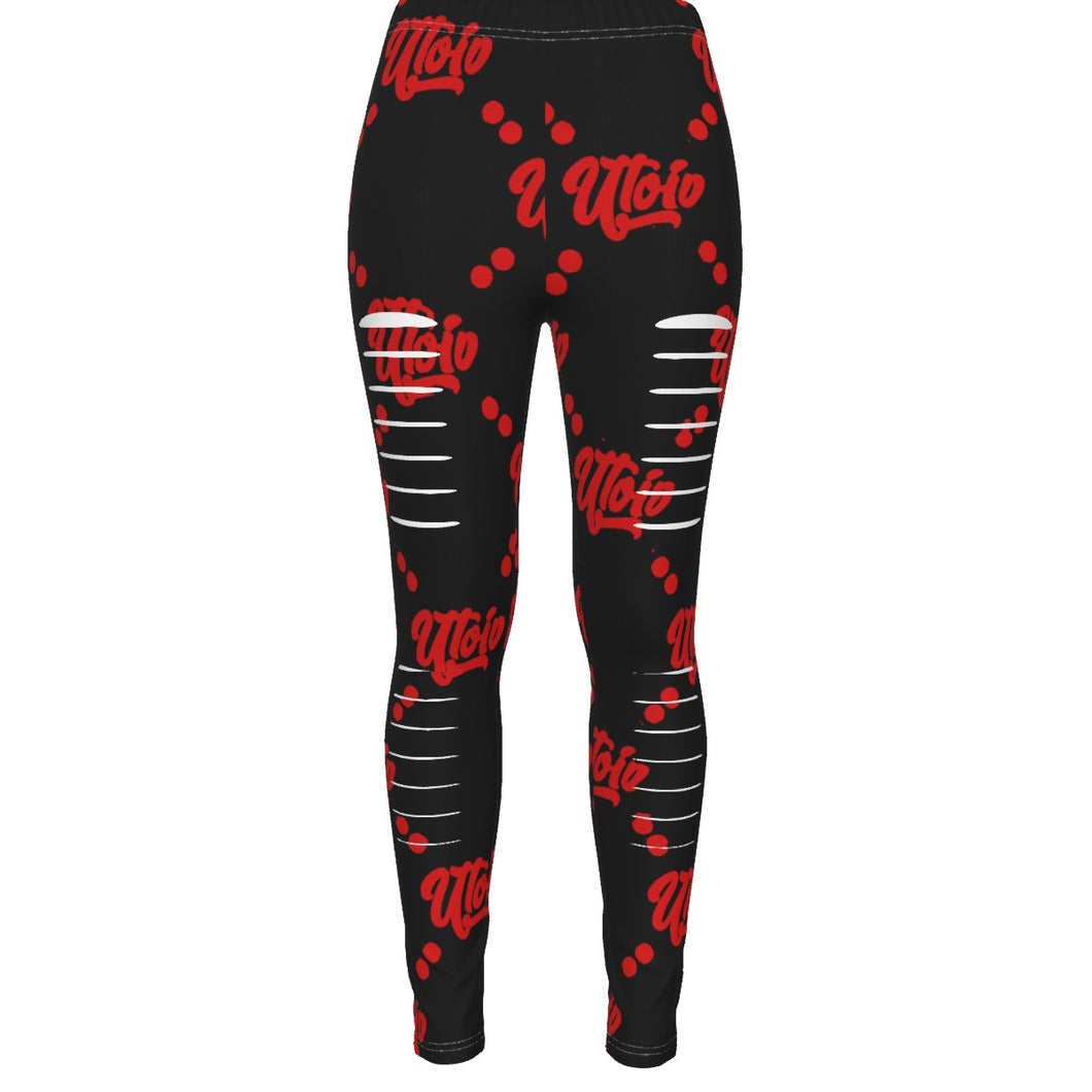 UTO IV Women's Ripped Leggings